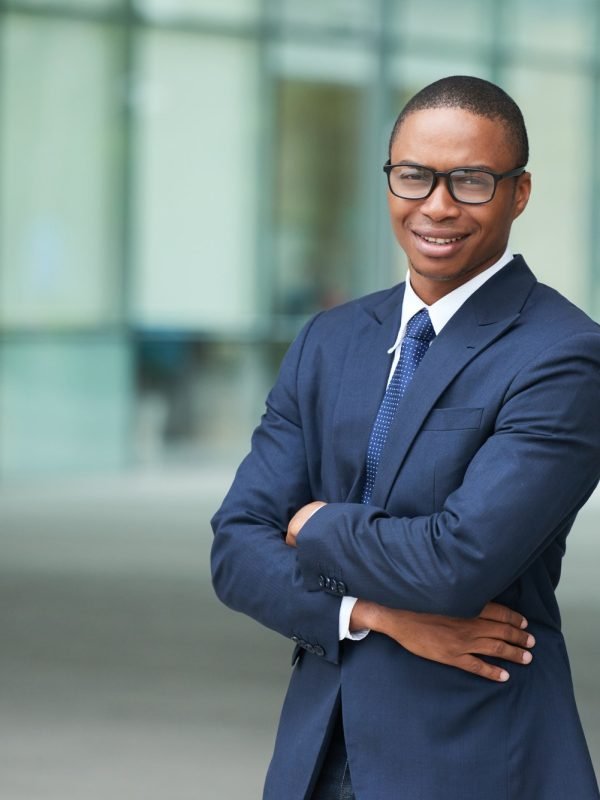 Cheerful businessman