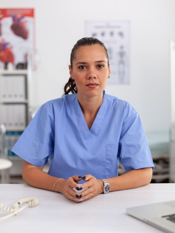 Portrait of pretty medical nurse