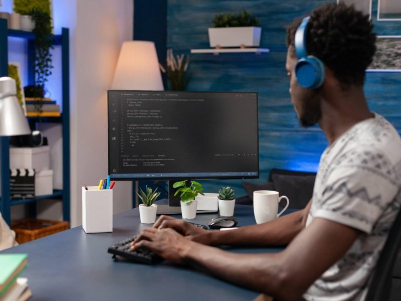 african-american-coder-employee-programming-business-code