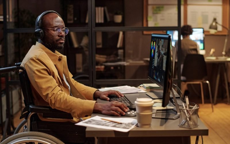 man-using-post-production-software