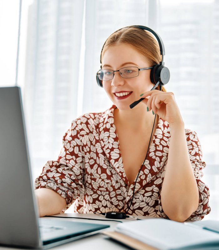 woman working in the office