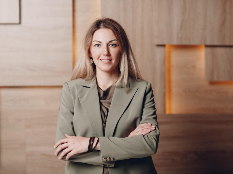 Business woman young adult coach at office.