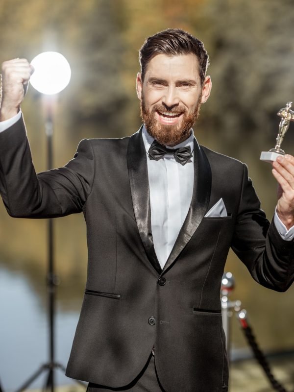 Actor at the awards ceremony
